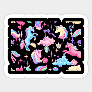 Magical Unicorns - Kawaii Unicorn Sticker